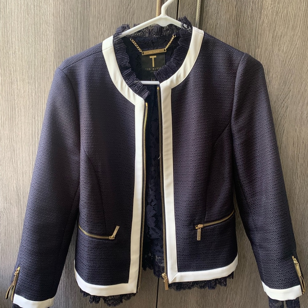 Ted Baker jacket with lace trim - beautiful!